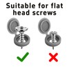 Runseaway 150Pcs Grey Plastic Screw Covers, Hinged Screw Cover Caps,