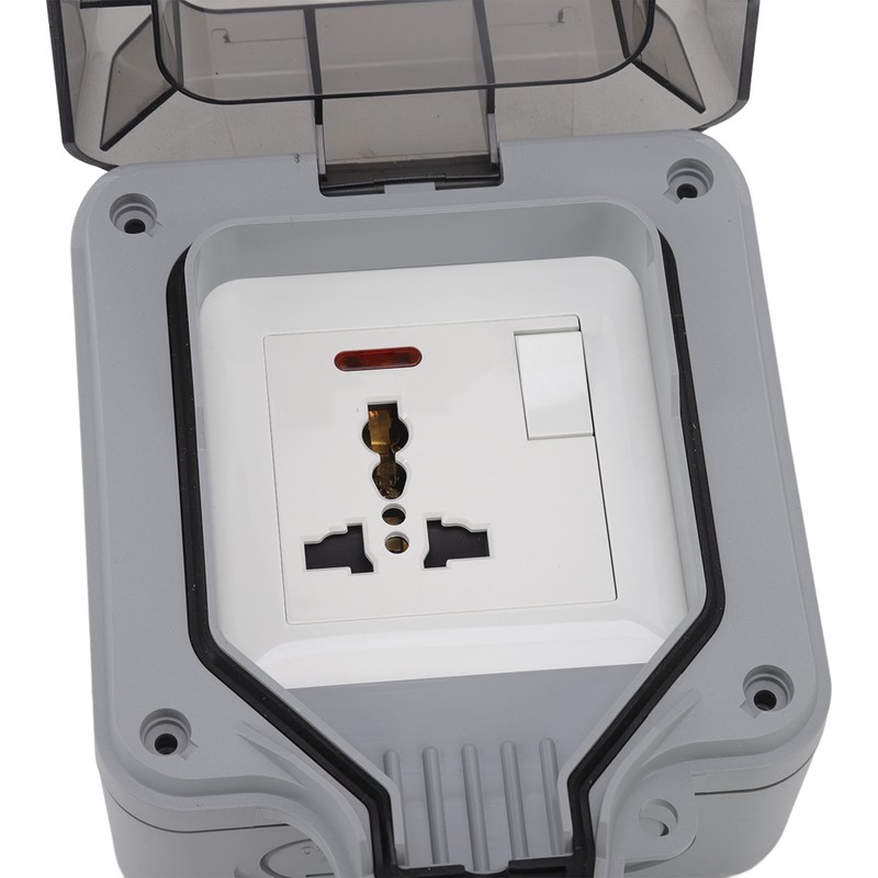 Outdoor IP66 Waterproof Socket Box 16A Weatherproof Outdoor Switch Socket