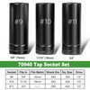 70940 3-Piece Tap Socket Set, 5/8" 11/16" 3/4" #9#10#11