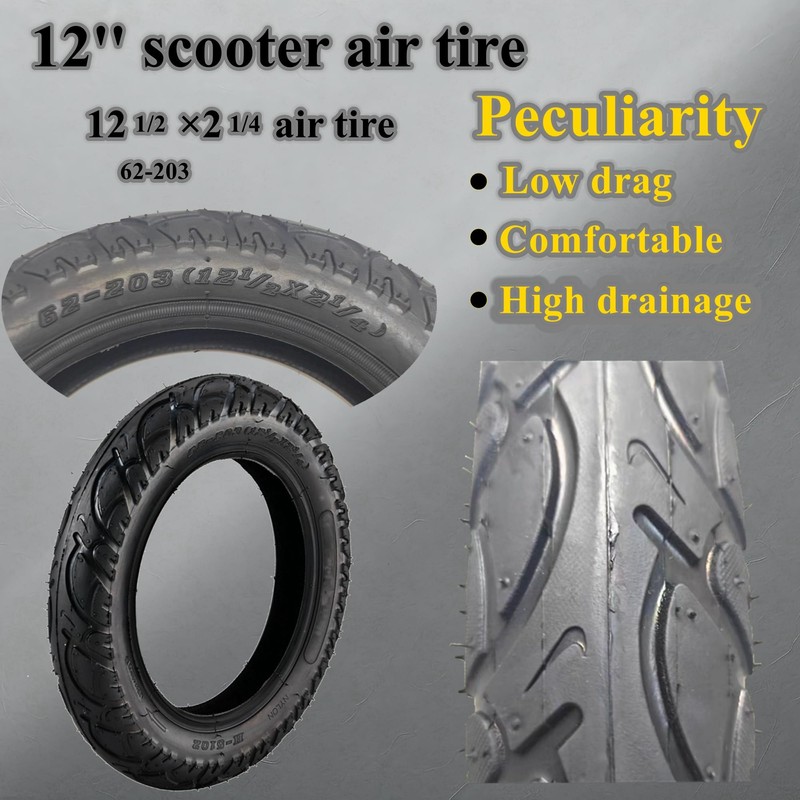 12'' scooter air tires,12 1/2x2 1/4 Pneumatic Tires and inner