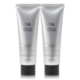 MENS NULL Face Wash Acne Oiliness Mens Skin Irritation (Face Wash 120g ×2)