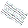 20pcs Metal Pen Clips Strong Clamping Force Rust Prevention Electroplating