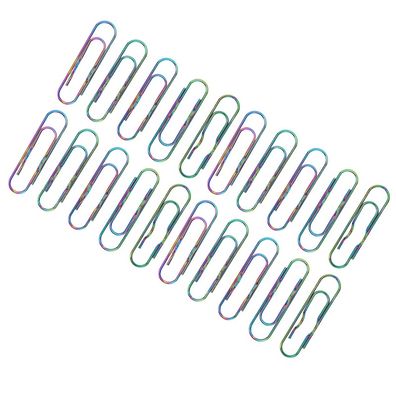 20pcs Metal Pen Clips Strong Clamping Force Rust Prevention Electroplating