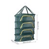 4 Layer Herb Drying Rack with U Shaped Zipper Dark