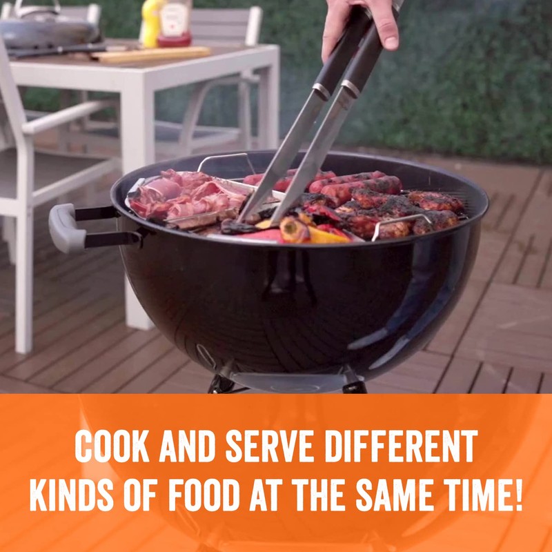 BBQ Grill Basket for Kettle Grills The Kettle Grill Accessories