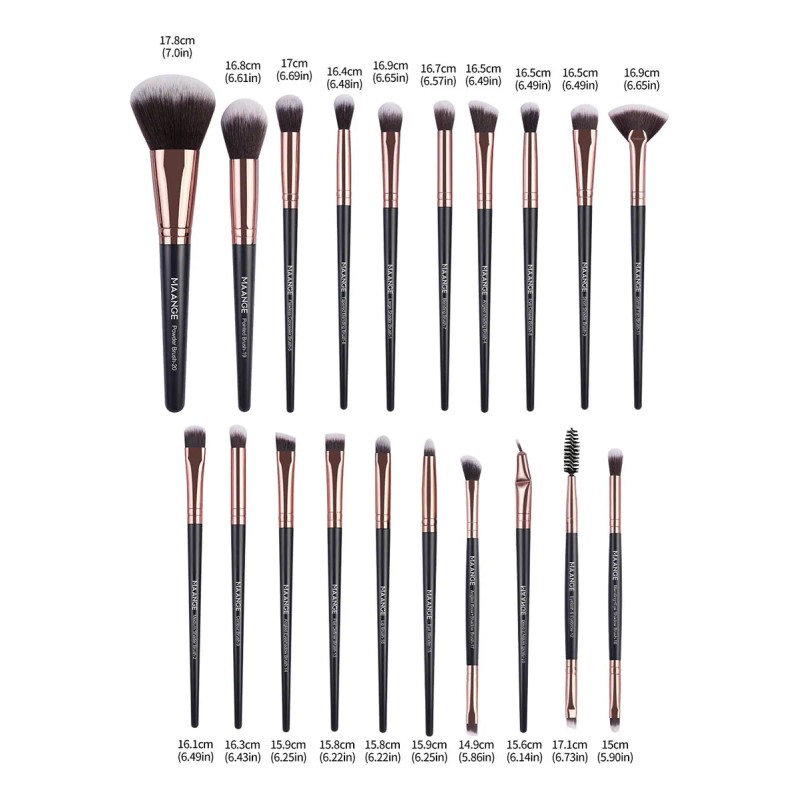 20 Brochas Maquillaje Profesional Esponjas Neceseres Cuencos Color Estilo 1
