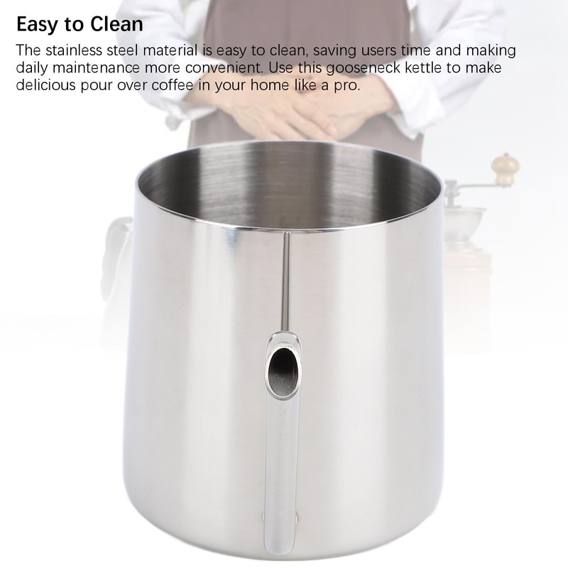 Stainless Steel Gooseneck Kettle, 304 Pour Over Coffee Pot Camping