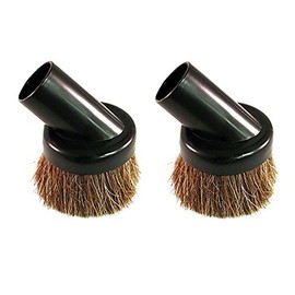 2 Deluxe Universal Replacement Dusting Dust Brushes Black 1 1/4" Natural Bristle