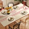 DENUOTOP Set of 6 Round Place Mats Washable Boho Braided