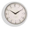 LS-LebenStil Vintage Metal Wall Clock Cream White 23 cm Kitchen
