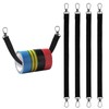 4 Black Electrical Tape Holders - Thong with Snap Hooks,