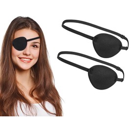 2 Pack 3D Eye Patch, Adjustable Eye Patches, Medical Eye Patch, Amblyopia Lazy Eye Patches for Left or Right Eyes for Adults and Kids