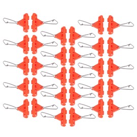 Zerone 30 Pieces Professional Zippers Slider Booms, Fishing Board Slides with Duo Lock Snaps, Fishing Accessories for Braid Line