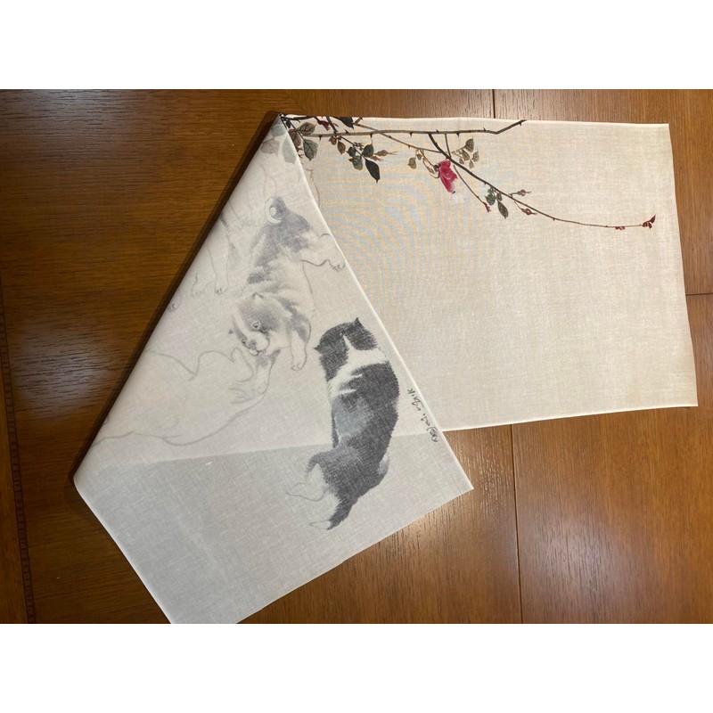 Kokin East and West Tenugui Tenugui Nagasawa Reiyuki Rose Butterfly