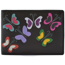 Mala Leather Juno Collection RFID Blocking Travel Credit Card Holder 686_93, black, rfid wallet