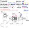 ZGSZJHF UL Listed Mini Indicator Light 8mm 0.31" Waterproof IP67