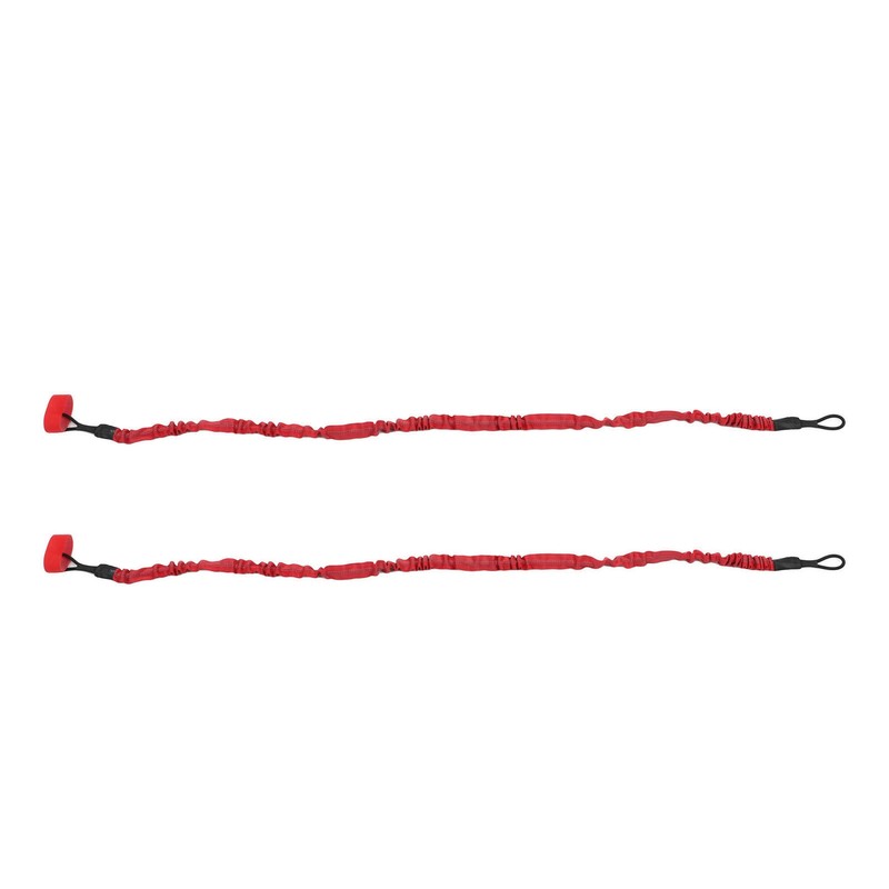 2Pcs Kayak Paddle Leash Nylon Rubber Corrosion Resistant Stretchable Anti