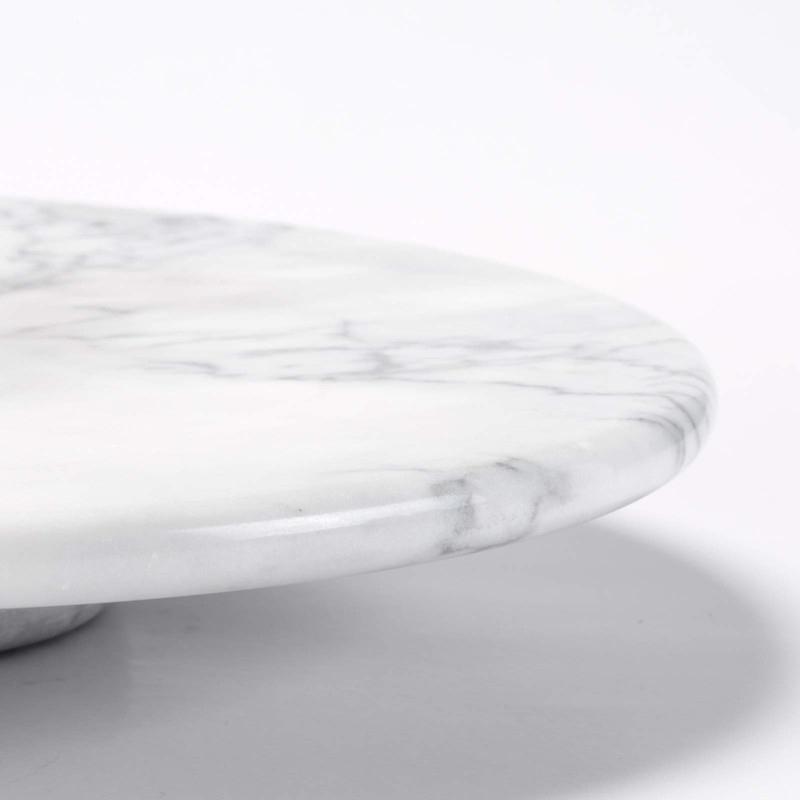 jalz jalz 12'' Marble Lazy Susan for Countertop Kitchen Turntable