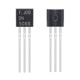 ALLECIN 2N5088 BJT Transistor 0.05A 30V 2N5088G 2N5088BU NPN Power Silicon Transistors 0.05 Amp 30 Volt TO-92 (Pack of 20pcs)
