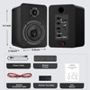 LONPOO Bluetooth Bookshelf Speakers for Turntable - Wireless 60W RMS