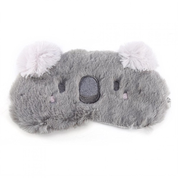 Plush Sleeping Eye Mask, Fluffy Furry Kids Blindfold Cartoon Animal