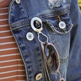 NASA Artemis Moon Logo Magnetic Metal Eyeglass ID Badge Holder