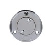 Seachoice Deck Mount Gas Fill Plate w/Cap, Chrome-Plated Zinc, Includes