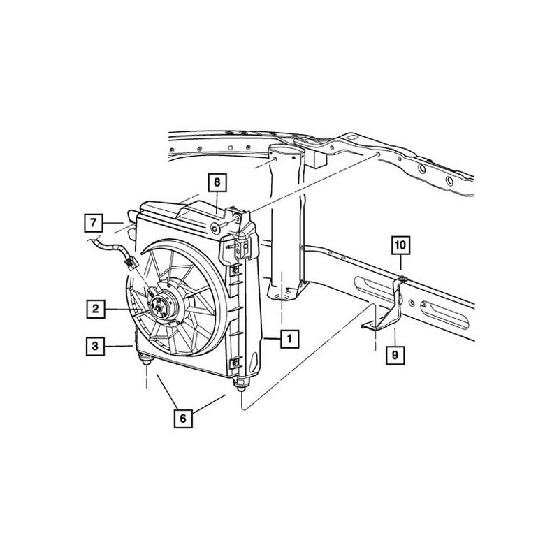 Mopar 52027827 ISOLATOR RADIATOR