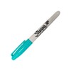 Sharpie Permanent Markers, Fine Point, 3-Count (Aqua)