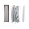 Creative Co-Op 36-Piece Unscented Thin Taper Candles in Box, Silver
