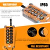 NEWTRY Wireless Crane Remote Control 12 Buttons 12V Industrial Channel