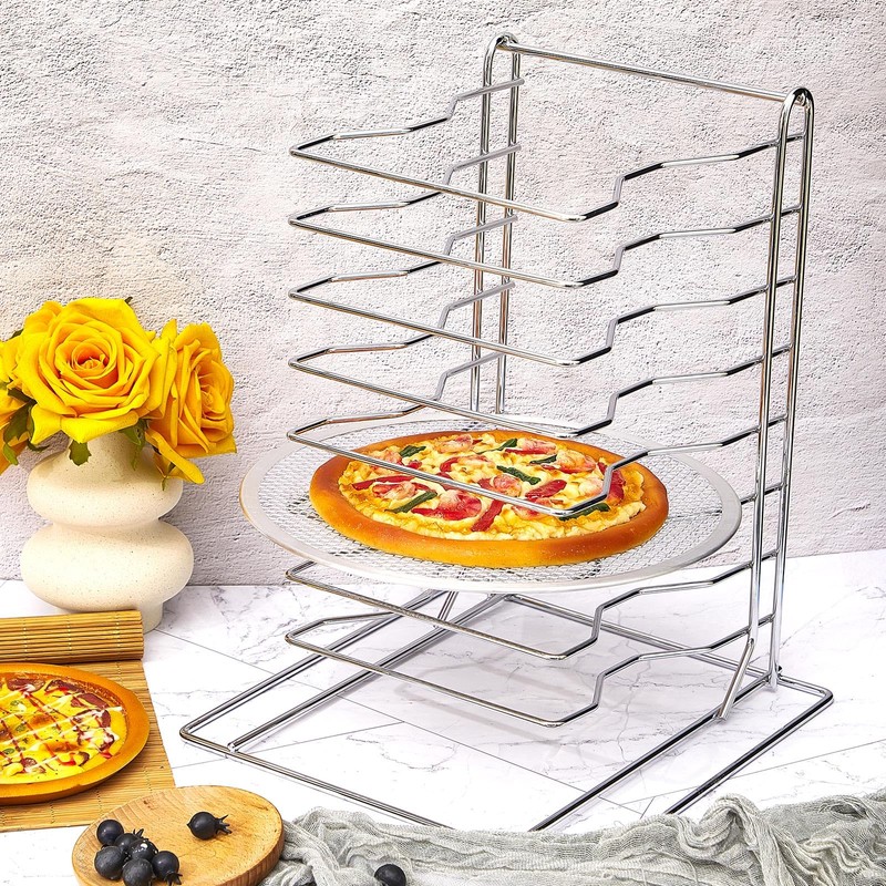 Zhehao Pizza Rack 8 Tiered Stand 16.7'' H x 12''