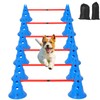 Hipicute Dog Agile Hurdle Cone Set, Dog Training Agile Equipment