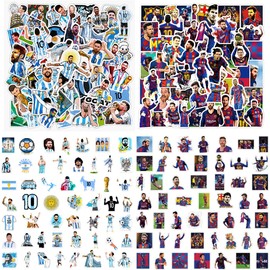 ZOOMPIL Football Stickers, Waterproof Football Stickers, Football Star Stickers, Football Stickers for Water Bottles, Tumblers, Luggage Scrapbook, Pack of 100