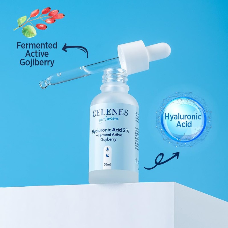 Celenes by Sweden - Hyaluronsäure Serum 2% mit aktiv fermentierter