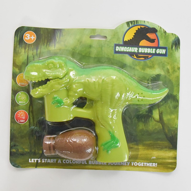 Tyrannosaurus-Rex Bubble Gun with Light, Sound and Soap Suds -