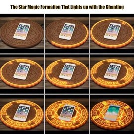 Magic Girl Sense Sound and Light Cargador Inalámbrico Para Teléfonos Móviles Con Certificación Qi, Reconocimiento Inteligente De Objetos, Carga...    