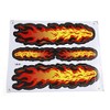 uxcell Fire Flame Pattern Stick-on Decorative Ornament Sticker Decal for