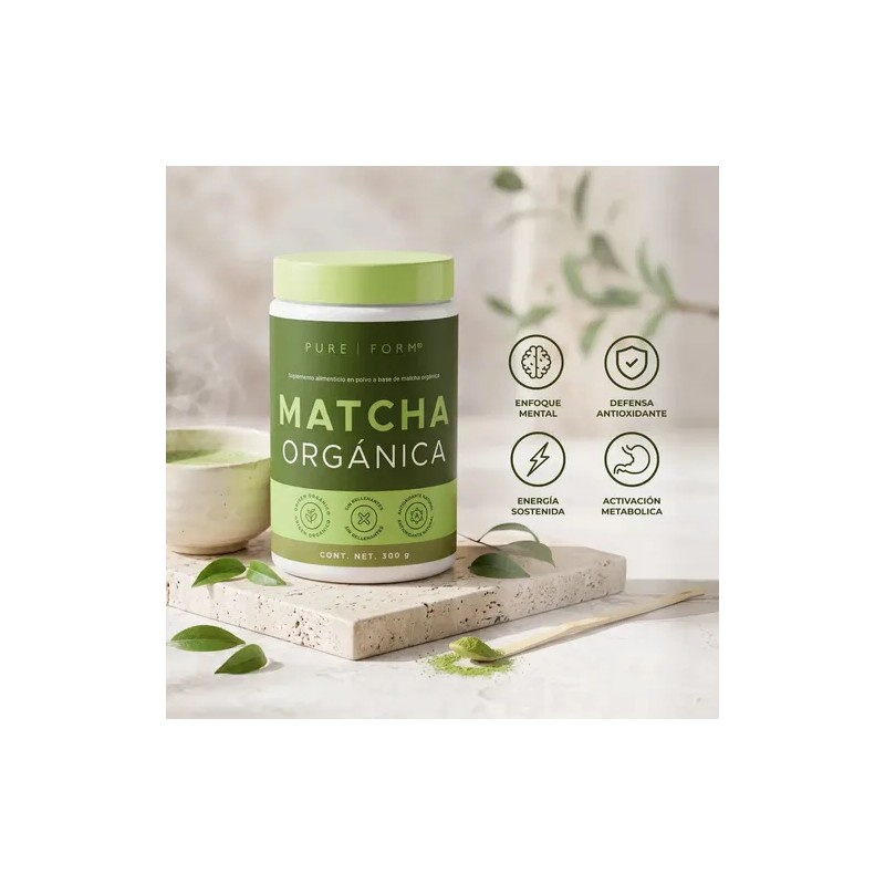 Pure Form Matcha Orgánica Te Verde En Polvo Ceremonial 300gr