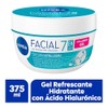NIVEA Gel Facial Refrescante Hyaluron Gel 375ml, 7 en 1