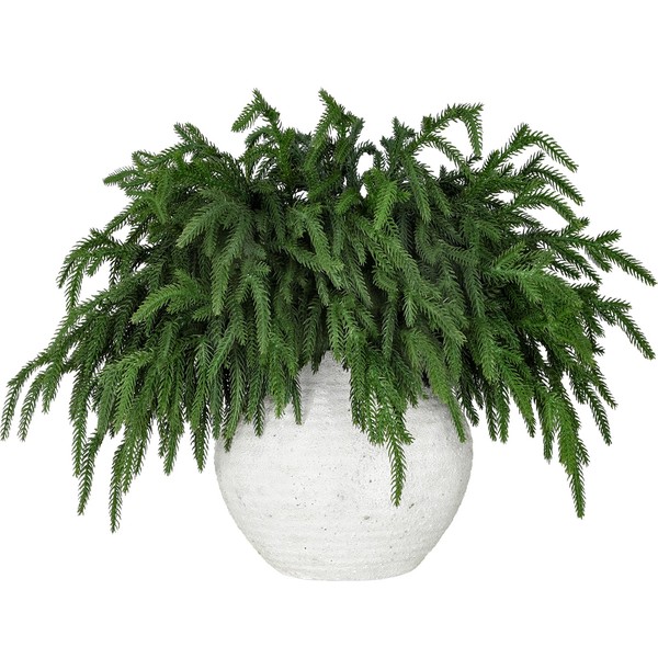 100 Pcs Realistic Christmas Pine Branches, Natural Droopy,Soft Bendable Christmas