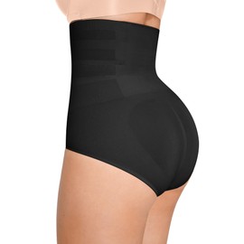 Lover-Beauty Shapewear Tummy Control Underwear for Women, High Waisted Body Shaper Girdle Panties Black