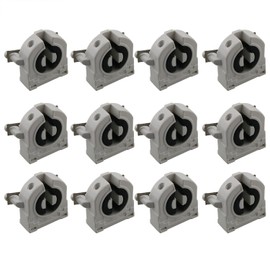 T8 Lamp Holder CHENJIN 12PCS Screw Type T8 Lamp Holder with Wires UL Non-shunted Tombstone Light Socket for LED Fluorescent Tube Replacements, T8 Fluorescent Light Holder