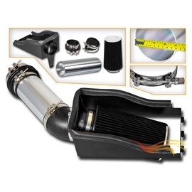 Cold Air Intake System with Heat Shield Kit + Filter Combo BLACK Compatible For 99.5-03 F250/ F350 / Excursion Super Duty 7.3L Turbo Diesel