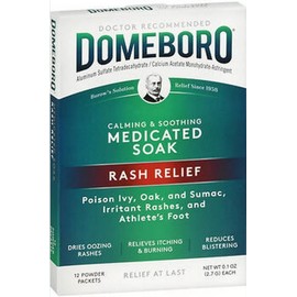 Domeboro Powder Packets #12 packets ( Excellent EZCEMA TREATMENT )
