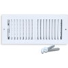 4 x 8 Inch (Duct Opening) White Air Vent Cover