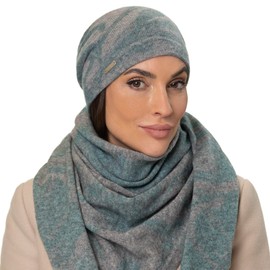 Seeberger Mariella Cashmere Hat, Knitted Hat, Wool Hat, Women's Beanie (One Size - Mint), Green