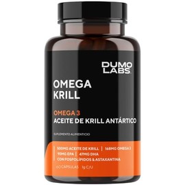 Omega Krill - Suplemento Premium de Omega-3 de Krill Antrtico, Energa, Salud Cardiovascular, 60 Cpsulas                                               