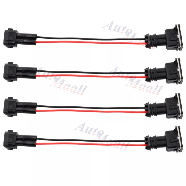 automaall 4pc OBD2 to OBD1 EV1 FUEL INJECTOR CONVERSION HARNESS