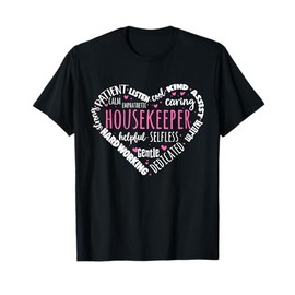 Housekeeper Heart Cleaning Lady Housekeeping T-Shirt